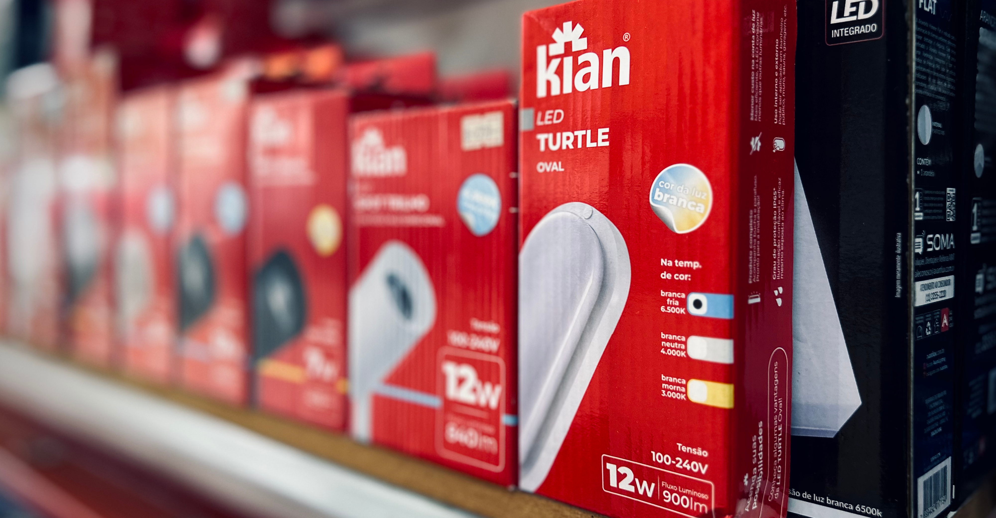 Luminárias LED Kian Turtle Oval